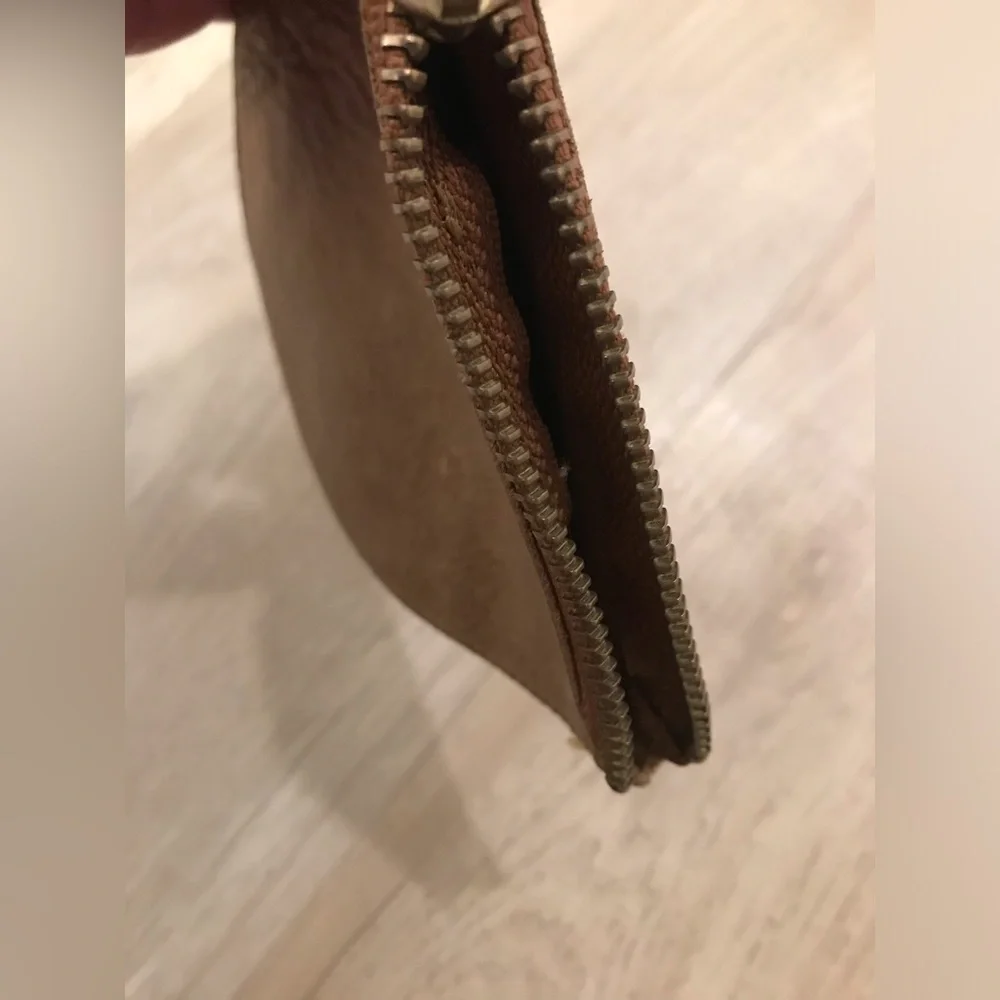 Baggu Brown Leather small  Pouch *Read* - Picture 4 of 11